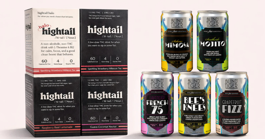 hightail premium functional beverages and Blind Tiger premium spirit free cocktails